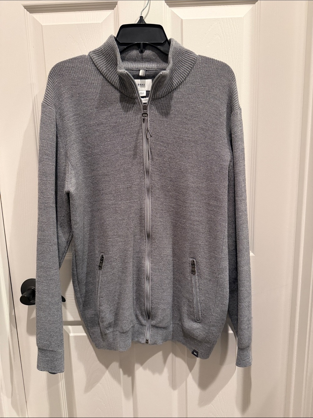 BRAX - Men’s Grey Wool Blend Zip-up